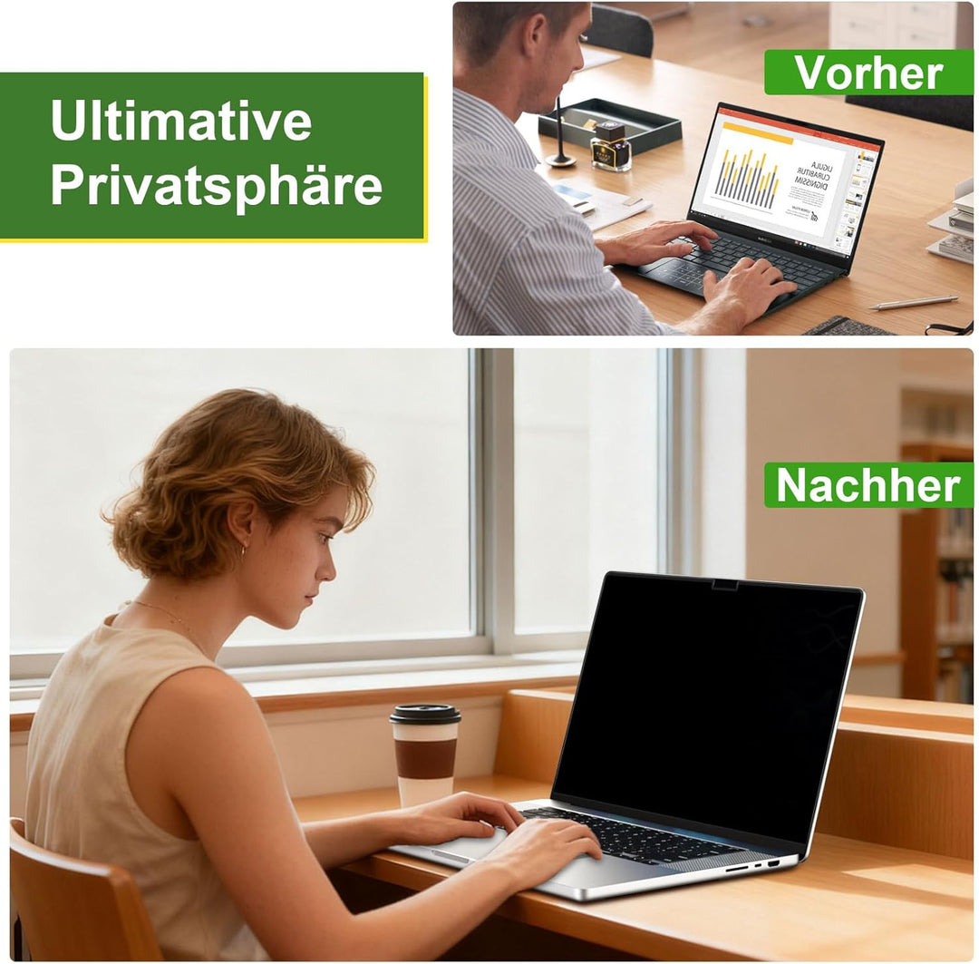 Magnetischer Blickschutzfilter für MacBook Neo 13 Zoll (2026, A18 pro), Abnehmbarer Anti Glare Blaul