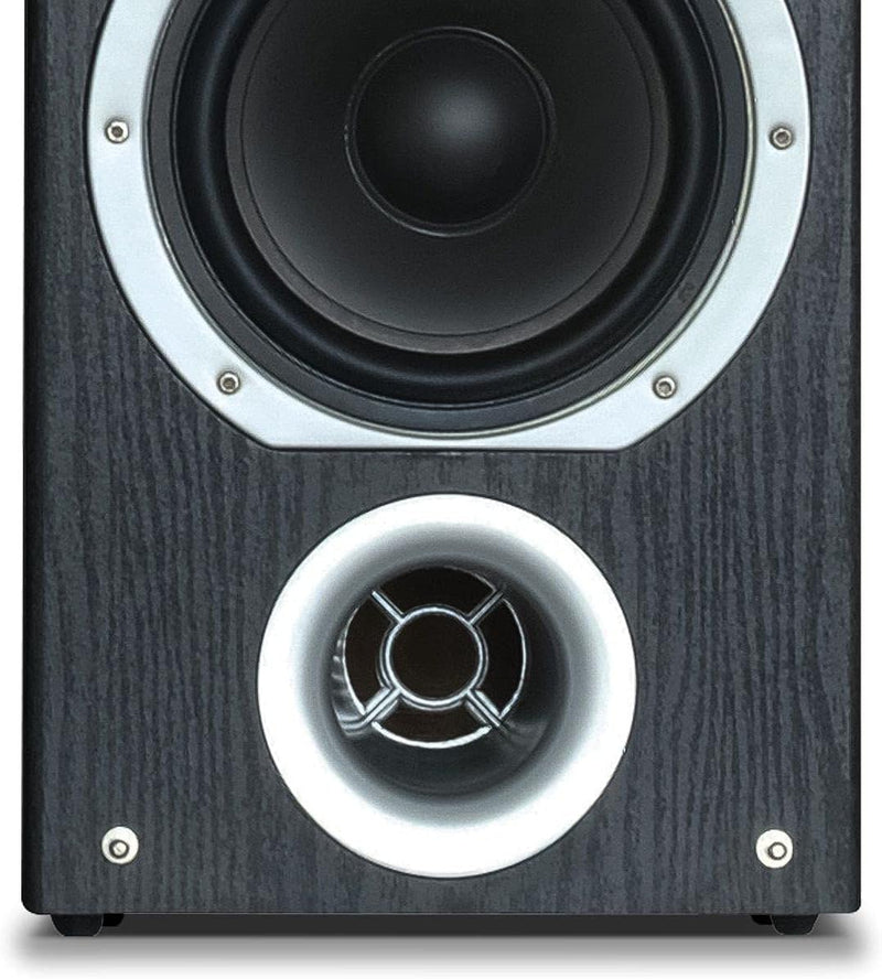 Fenton SHFT57B Standlautsprecher Paar 600 Watt, HiFi Lautsprecher Boxen für Stereoanlage, 4-Wege pas