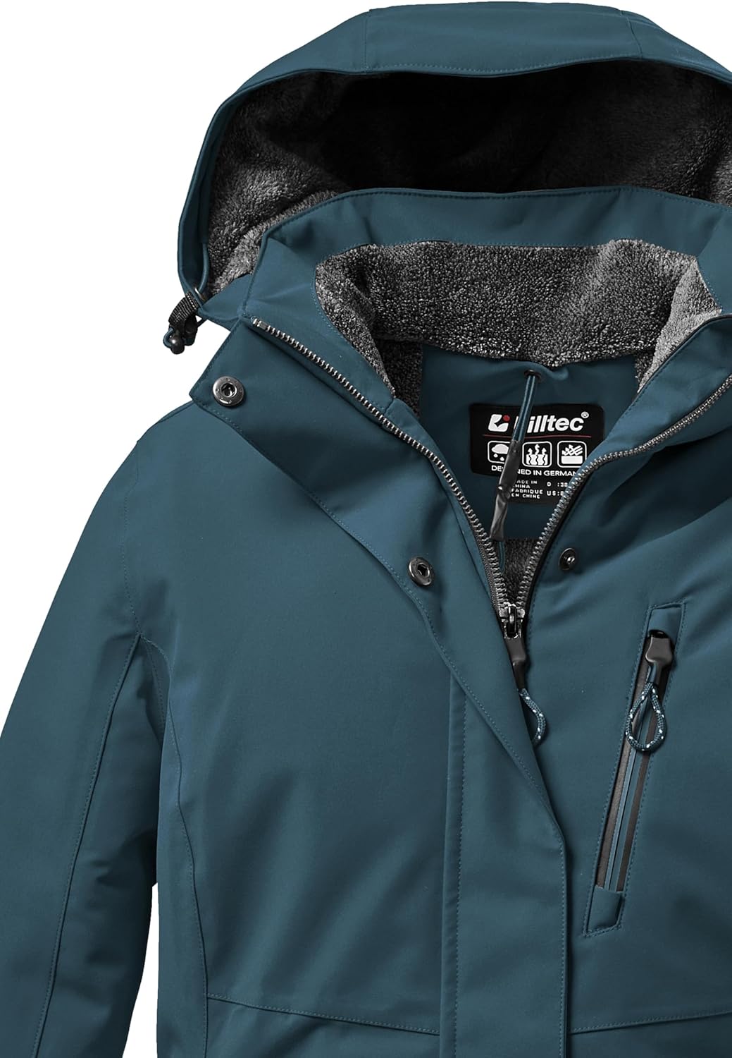Killtec Damen Outdoorjacke Funktionsjacke mit abzippbarer Kapuze KOW 140 WMN Jckt wasserdicht, Windd