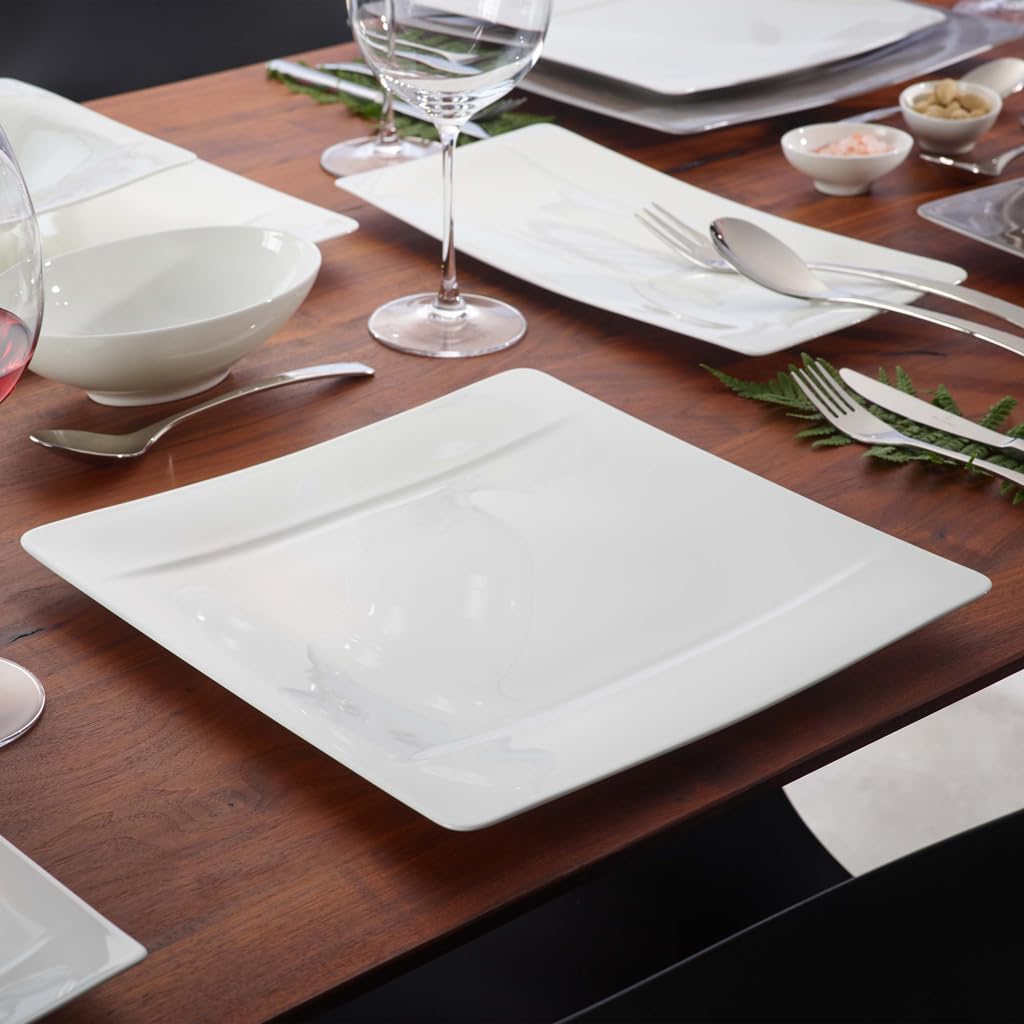 Villeroy Boch Modern Grace Gourmetteller 31cm Porzellan, Weiss, 1 Stück