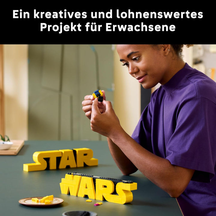LEGO Star Wars 75407 Star Wars Logo Steinen - Bauset für Erwachsene zum Sammeln - Popkultur-Modell -