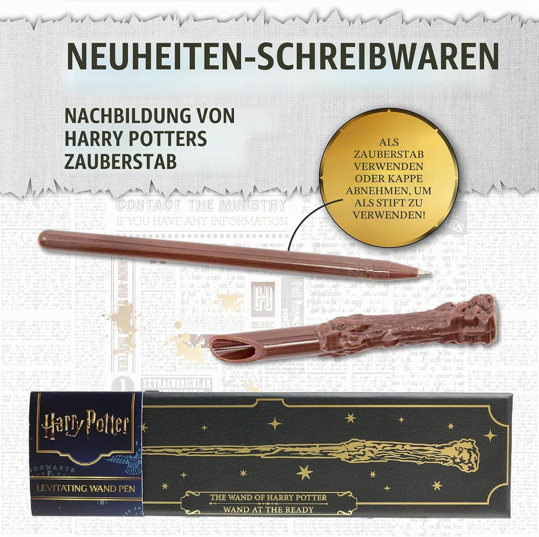 Harry Potter Schwebender Zauberstab-Stifte-Set, Sammlerstück, Geschenk für