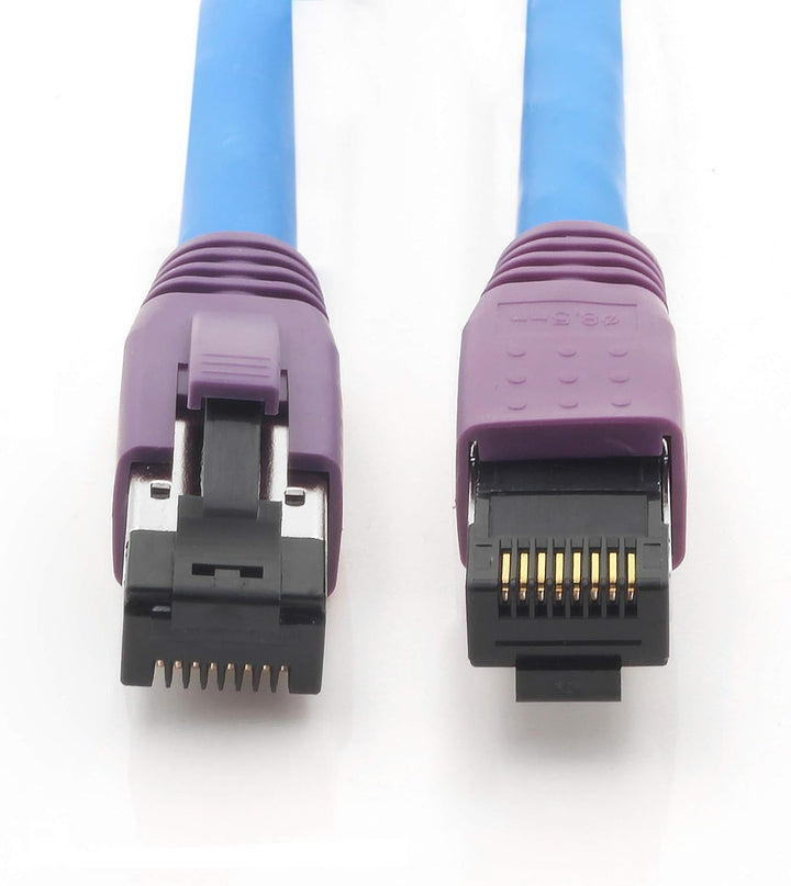 1CONN 10m Cat8 Gigabit Ethernetkabel Netzwerkkabel 40Gb s S FTP LSZH Cat 8 Datenkabel Rj45 blau - 1