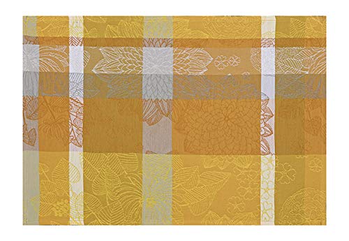 Le Jacquard Francais 26532 (2er Set) Beschichtete Tischsets Marie Galante Ananas 52X38 cm Baumwolle
