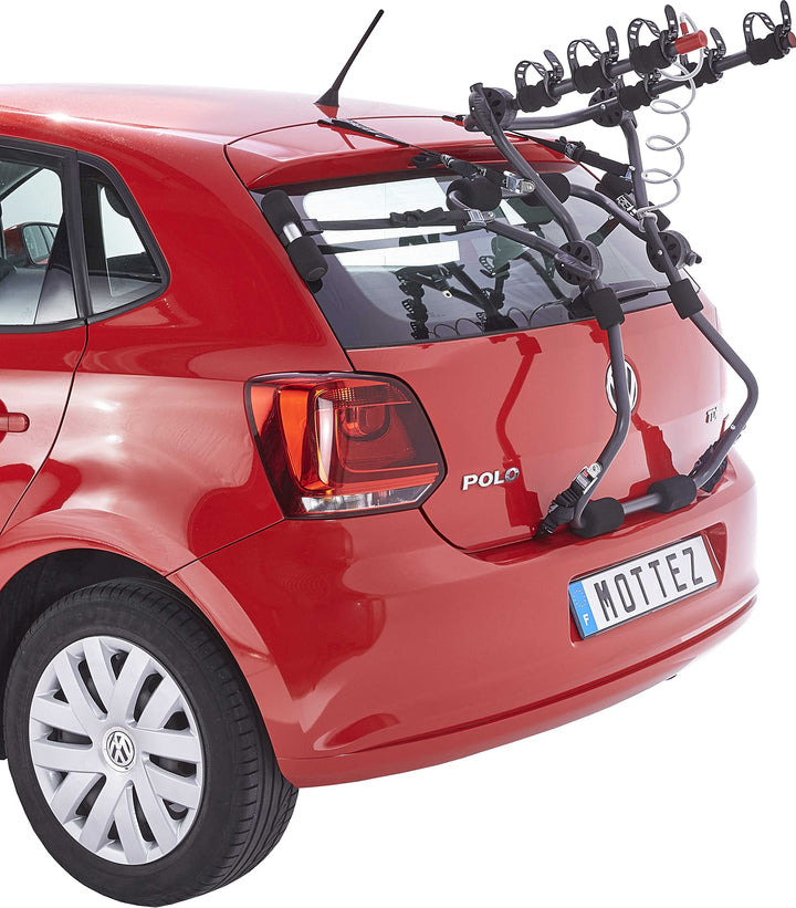 Mottez A016P3 Fahrradträger für Heckklappe, zur Befestigung auf Dachträgern oder Relingträger, für 3