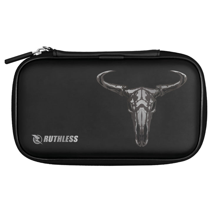 RUTHLESS Darttasche | Professionelle Darttasche zur Aufbewahrung, Schwarz , Totenkopf, Totenkopf