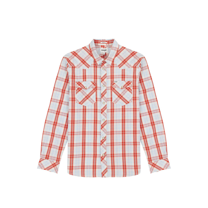 Wrangler Herren Western Shirt, XXL Blau