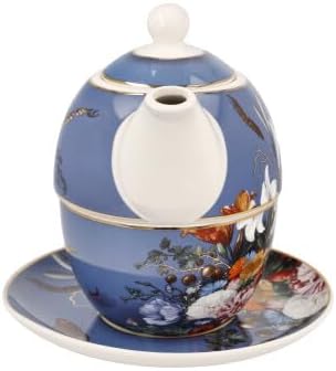 Goebel Teekanne Artis Orbis Sommerblumen von Jan Davidsz de Heem aus New Bone China, Grösse: 15,5x15