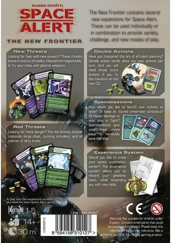 Czech Games Edition Space Alert: The New Frontier Board Game Expansion by, English, 14+ Years, 1-5 P