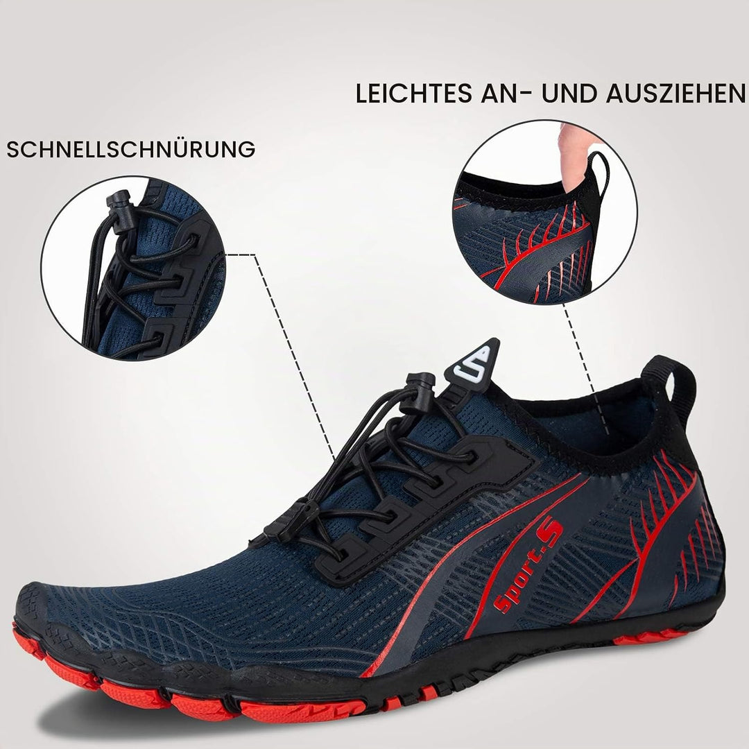 IceUnicorn Barfuss Schuhe Damen Walkingschuhe Barfussschuhe Herren Anfänger Bequeme Atmungsaktiv Ges