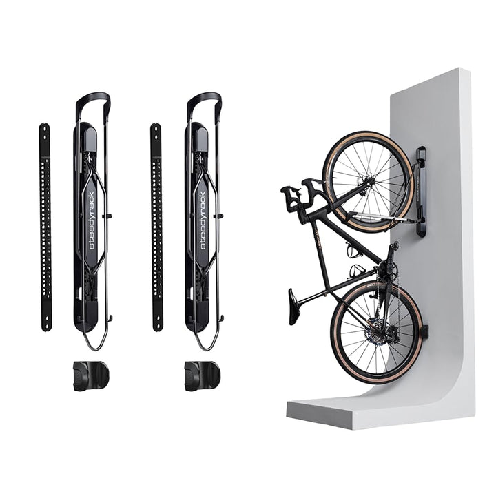 Steadyrack ProFlex Narrow Fahrrad Wandhalterung - Vertikale Fahrradhalterung klappbar für Garage &amp; W