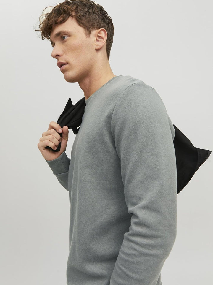 JACK &amp; JONES Herren Jjebasic Sweat Crew Neck Noos Sweatshirt (1er Pack) XL Sedona Sage/Fit:reg, XL S