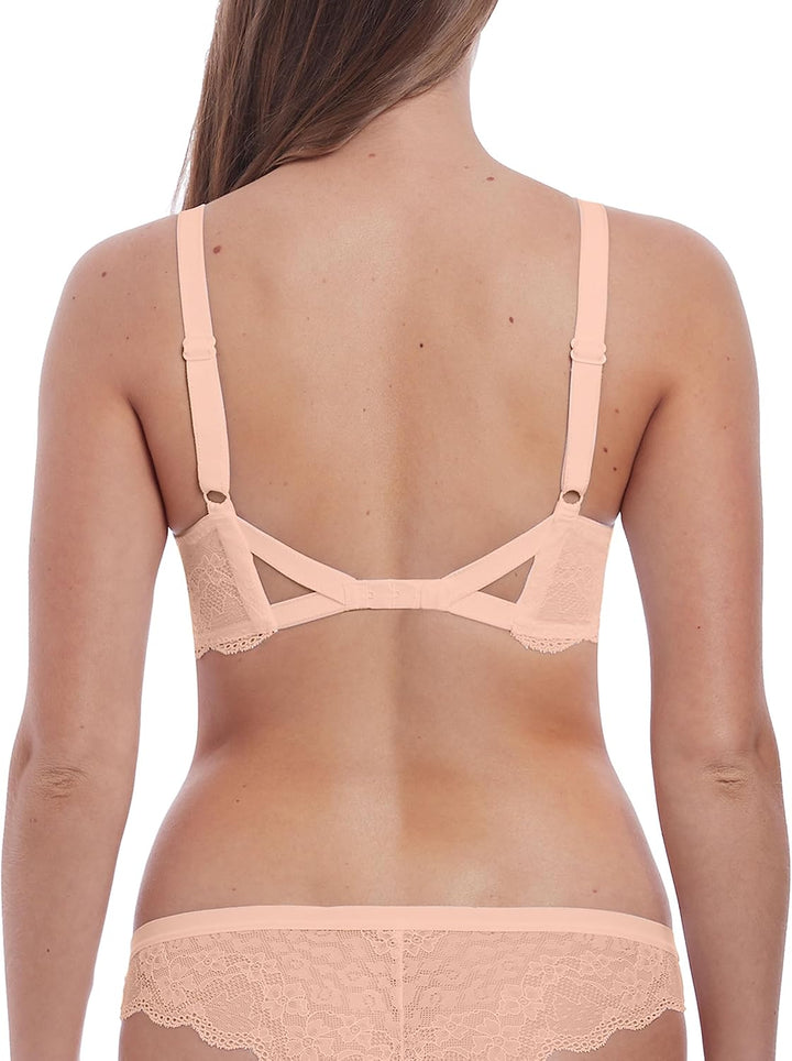 Freya Damen Undetected Underwire Demi Bra T-Shirt-BH, Undurchsichtige 28FF Naturfarben / Beige, 28FF
