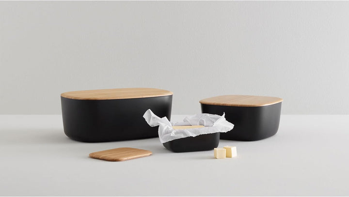 RIG-TIG Brotkasten Box-IT - Aufbewahrungsbox für Brot, Brötchen, Kekse, Gebäck, Schneidebrett als De