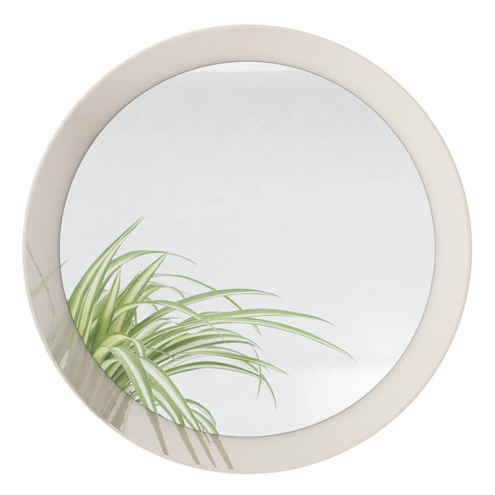 Vladon Spiegel Globe 50 cm, dekorativer runder Wandspiegel für Flur und Wohnzimmer mit MDF-Rahmen in