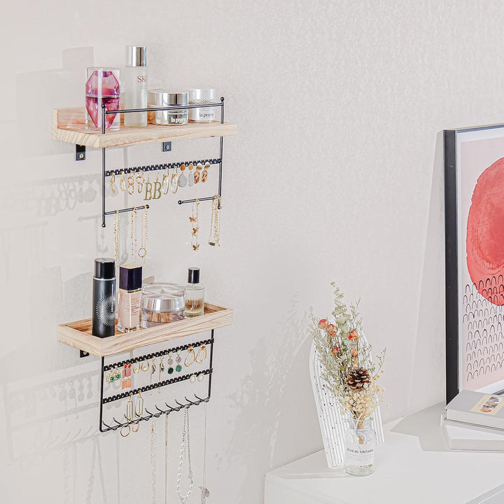 Lolalet 2 Stück hängend Schmuck Organizer Kettenaufhänger Wand Schmuckhalter, Wandmontierte Schmucka