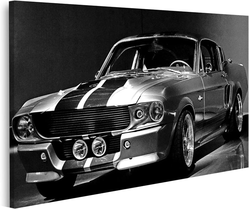 islandburner Bild auf Leinwand 1967 Ford Mustang Shelby Gt 500 Bilder Wandbilder Poster Leinwand 80x