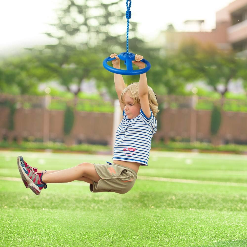 Ninja Rad Klettergerät Schwungrad Slackline Zubehör Outdoor Klettertrainingsgerät Ninja Wheel Affenr