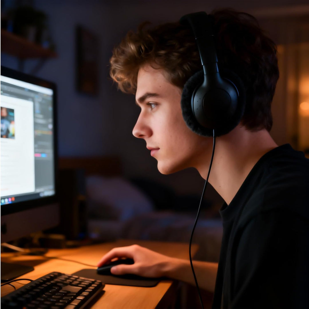 Kopfhörer mit 3.5 mm Klinkenanschluss, 10 Pack kopfhörer schule, Lautstärke Verstellbar On-Ear Heads