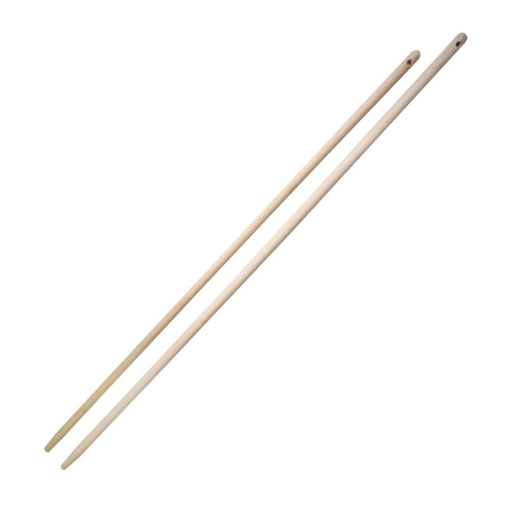 5 Stück Hygoclean Besenstiel | Holz, natur, L: 140cm, Kerndurchmesser: 2,4cm, Besenstiel, Teleskopst