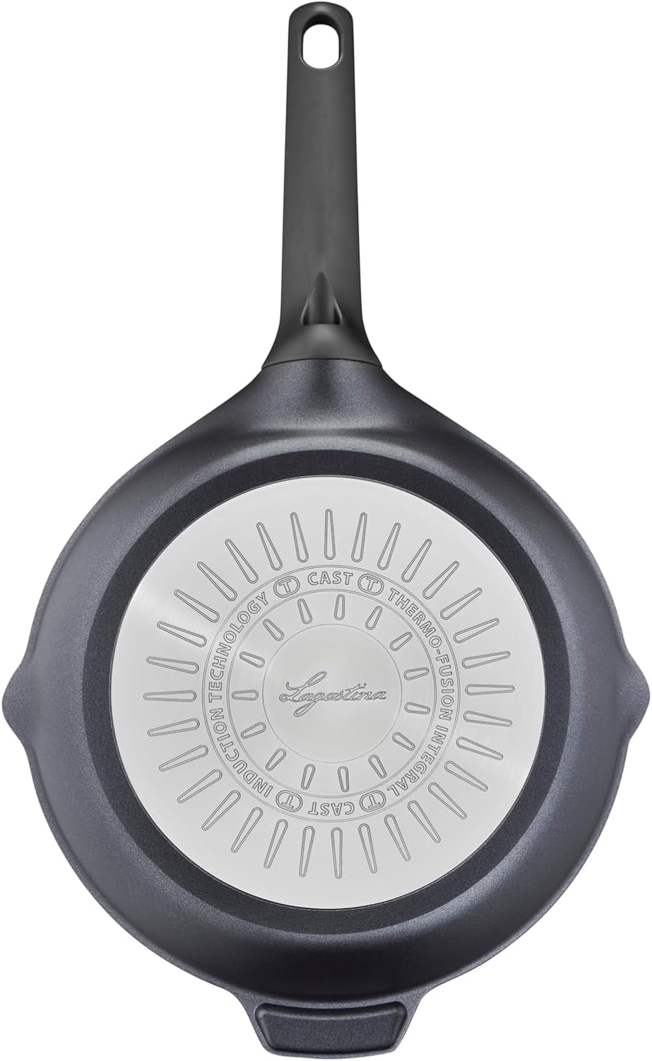 Lagostina Aroma Grill Antihaft-Grillpfanne rund aus druckgegossenem Aluminium Ø 26 cm, Induktionspfa