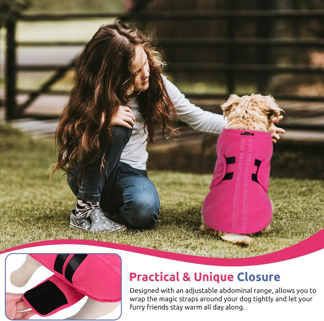 Hundepullover Fleece Weste Hundemäntel Winter Warmer Hundeweste für Kleine Hunde Weicher Fleece Hund