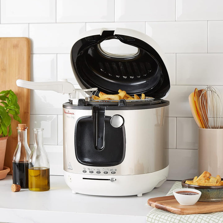 Moulinex AM4800 Mega 2kg Fritteuse | Fritteuse mit Öl | Anti-Geruchs-Filter | regelbare Temperatur |