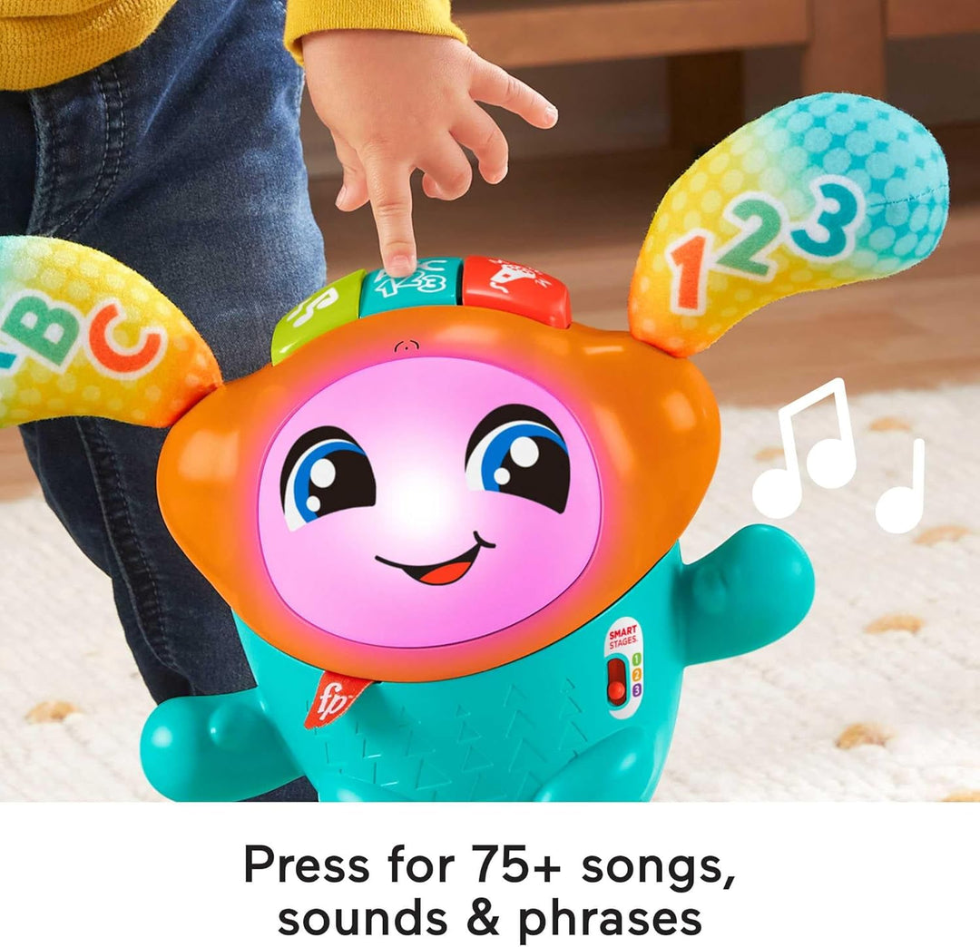 Fisher-Price HJP92 DJ Bouncin’ Beats Spielzeug, Multi, 16.9 x 29.6 x 33 Centimeters Englisch, Englis
