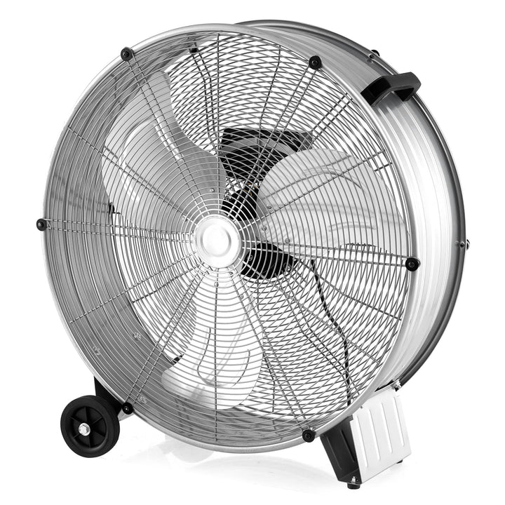 GOPLUS Ø 65 cm Trommelventilator, Standventilator mit 3 Windgeschwindigkeiten 1100/1200/1300 CFM, Bo