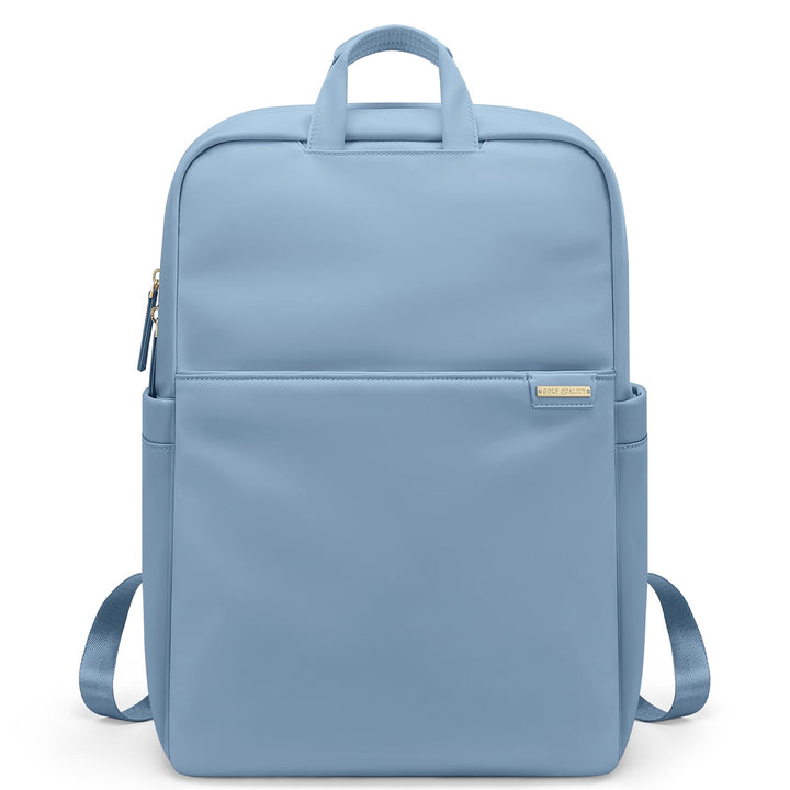 Schlanker Laptop-Rucksack für Damen, leicht, Business-Rucksack für Damen und Herren, Seeblau, 17.3 I