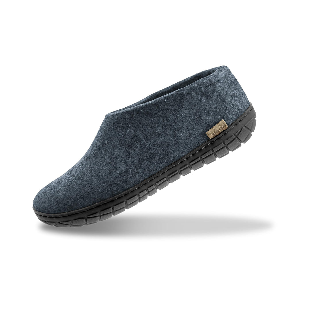 glerups dk Herren Felt Shoes with Rubber Sole Hausschuh 35 EU Denim, 35 EU Denim