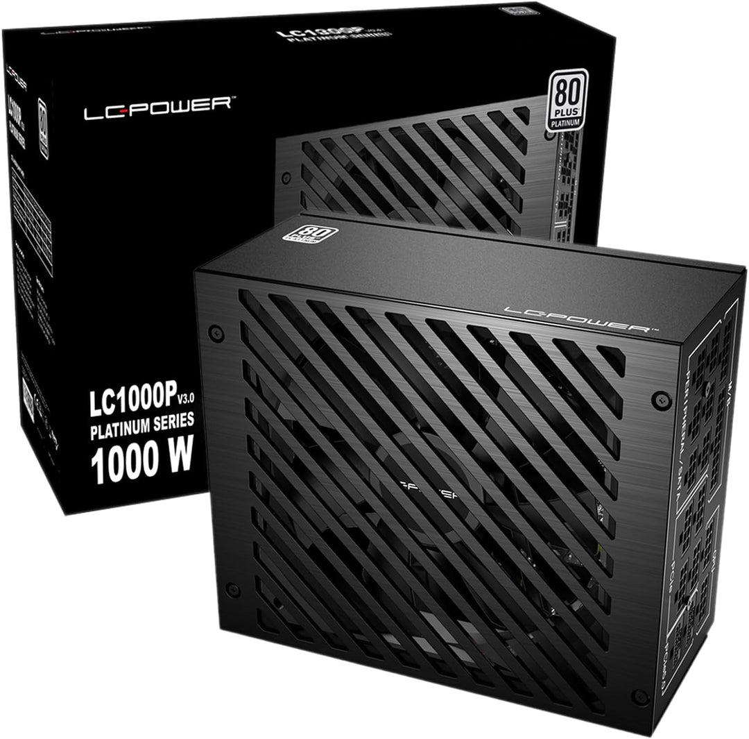 LC-Power LC1000P 80 Plus Platinum Vollmodulares Netzteil mit 850W Leistung und 10 PCI-Express-Anschl