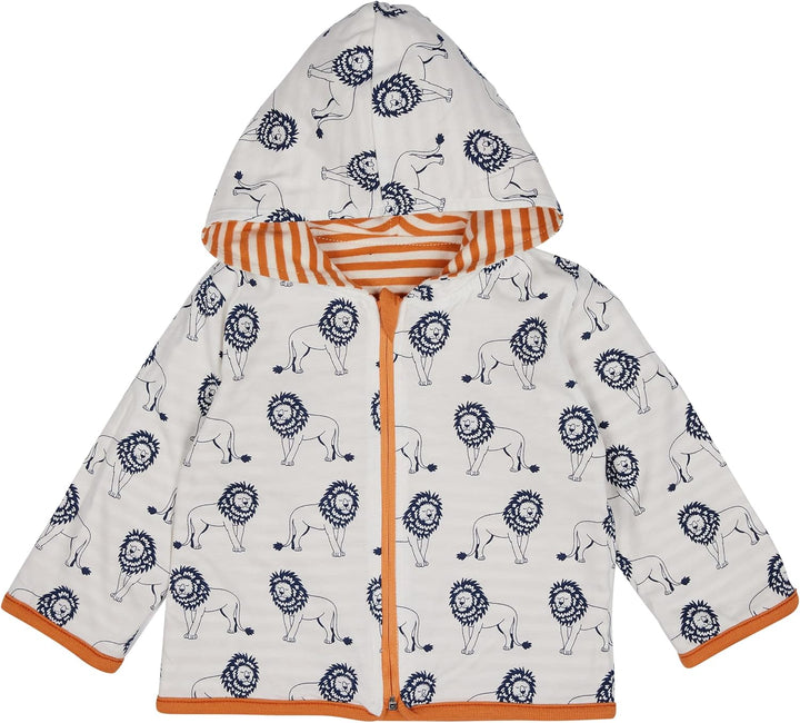 loud + proud Unisex Kinder Zum Wenden mit Kapuze, GOTS Zertifiziert Jacke 60 Carrot, 60 Carrot