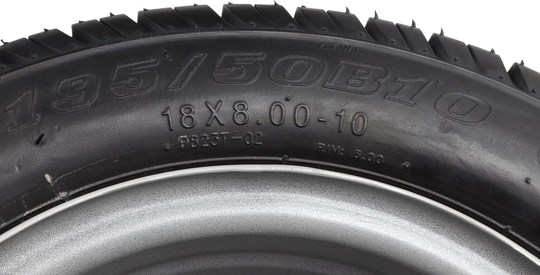 Komplettrad 195/50 B 10 98N Rad Reifen 18x8.0-10 B62 Felge Stahl 6.00x10 oder 18x8.0x10-195 50