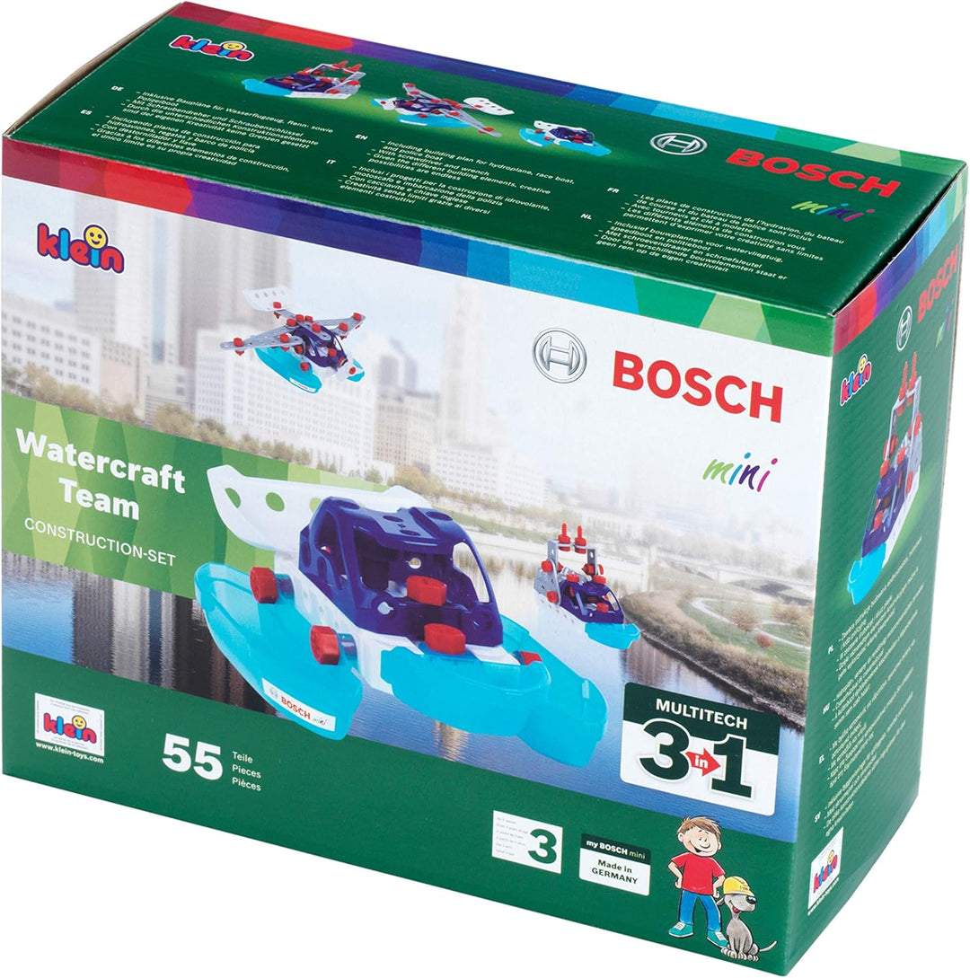 Theo Klein 8794 Bosch 3 in 1 Konstruktions-Set Watercraft Team | Zum BAU verschiedener Wasserfahrzeu
