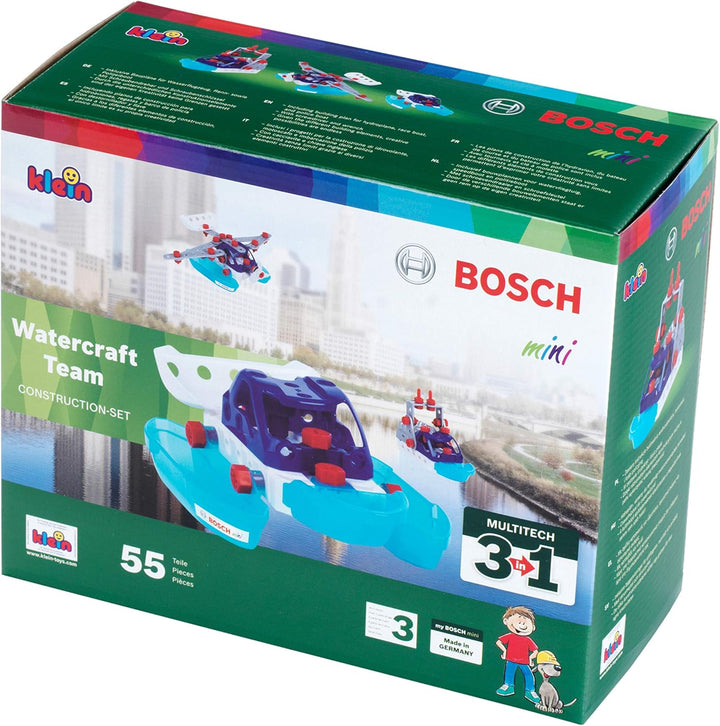 Theo Klein 8794 Bosch 3 in 1 Konstruktions-Set Watercraft Team | Zum BAU verschiedener Wasserfahrzeu
