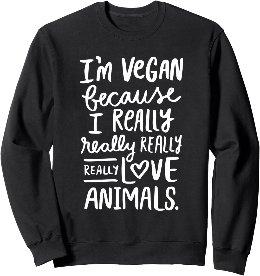 I Really Love Animals - Vegan Kleidung by The Dharma Store Sweatshirt
