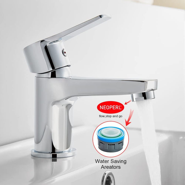 Ibergrif Küchenarmatur 360 ° Drehbare- Wasserhahn Küche Infache Montage & M11057 Wasserhahn Bad-Misc