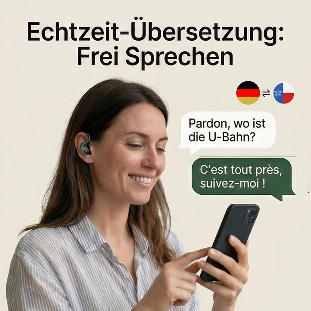 Sonabuds Übersetzer - Echtzeit - Übersetzung, Bluetooth - Konnektivität, Unterstützt 156 Sprachen, D
