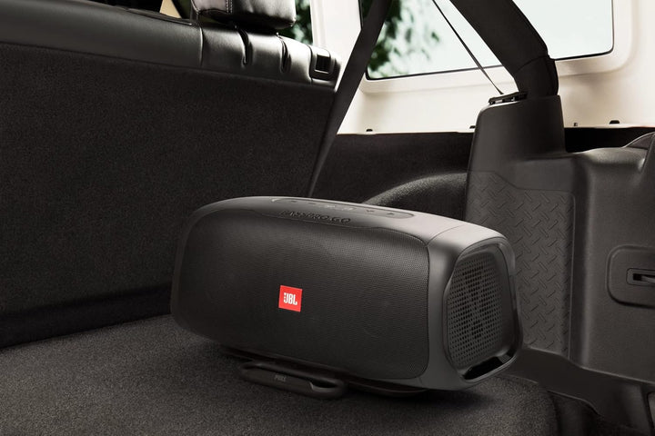 JBL BASSPRO Go Plus mit Heimladegerät - 2 in 1: Aktiv Subwoofer Auto und 200 Watt Bluetooth Lautspre