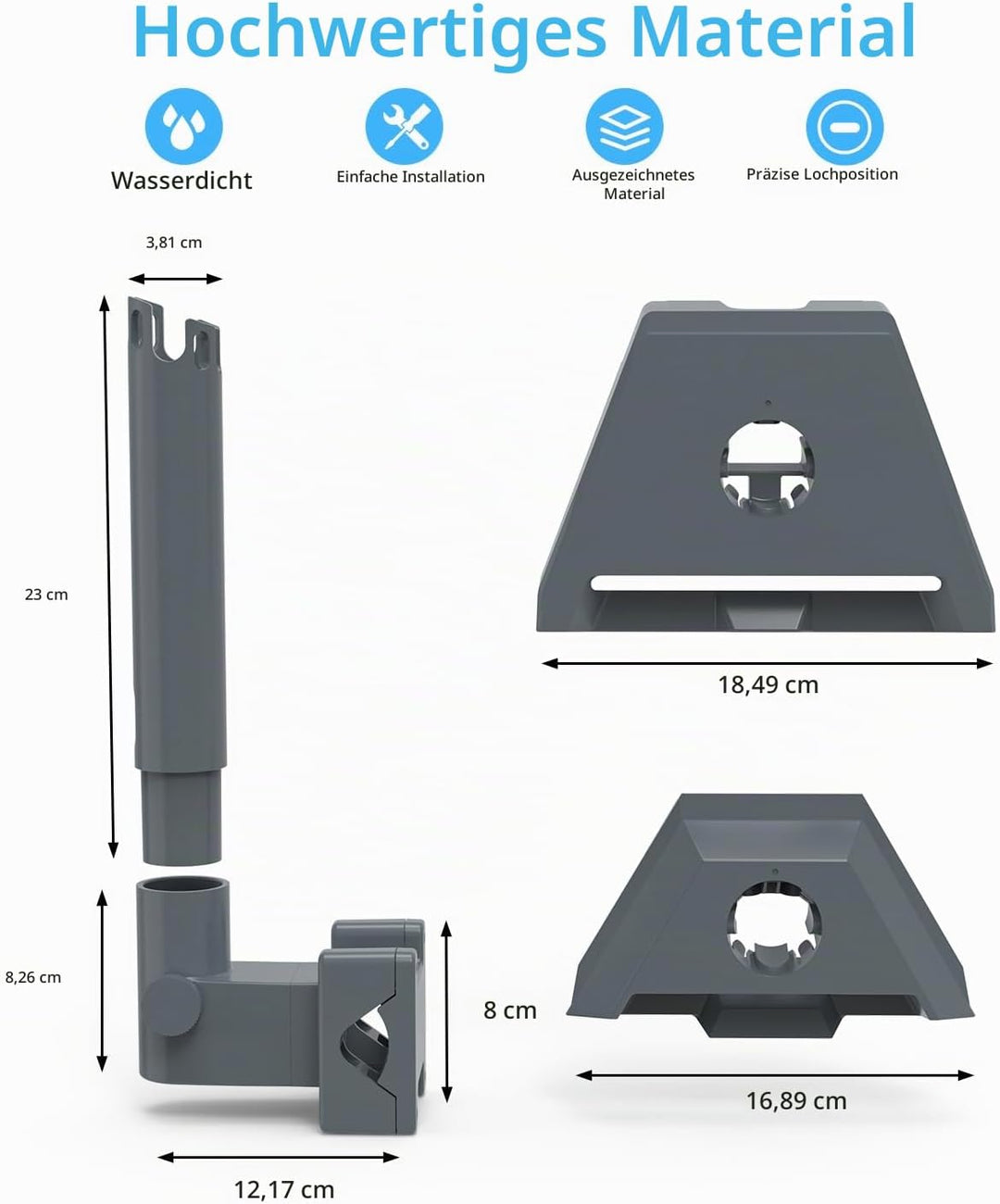 Starlink Dachhalterung,Starlink Wohnmobilhalterung,Starlink pole adapter für Starlink Gen 3(V3)/Star