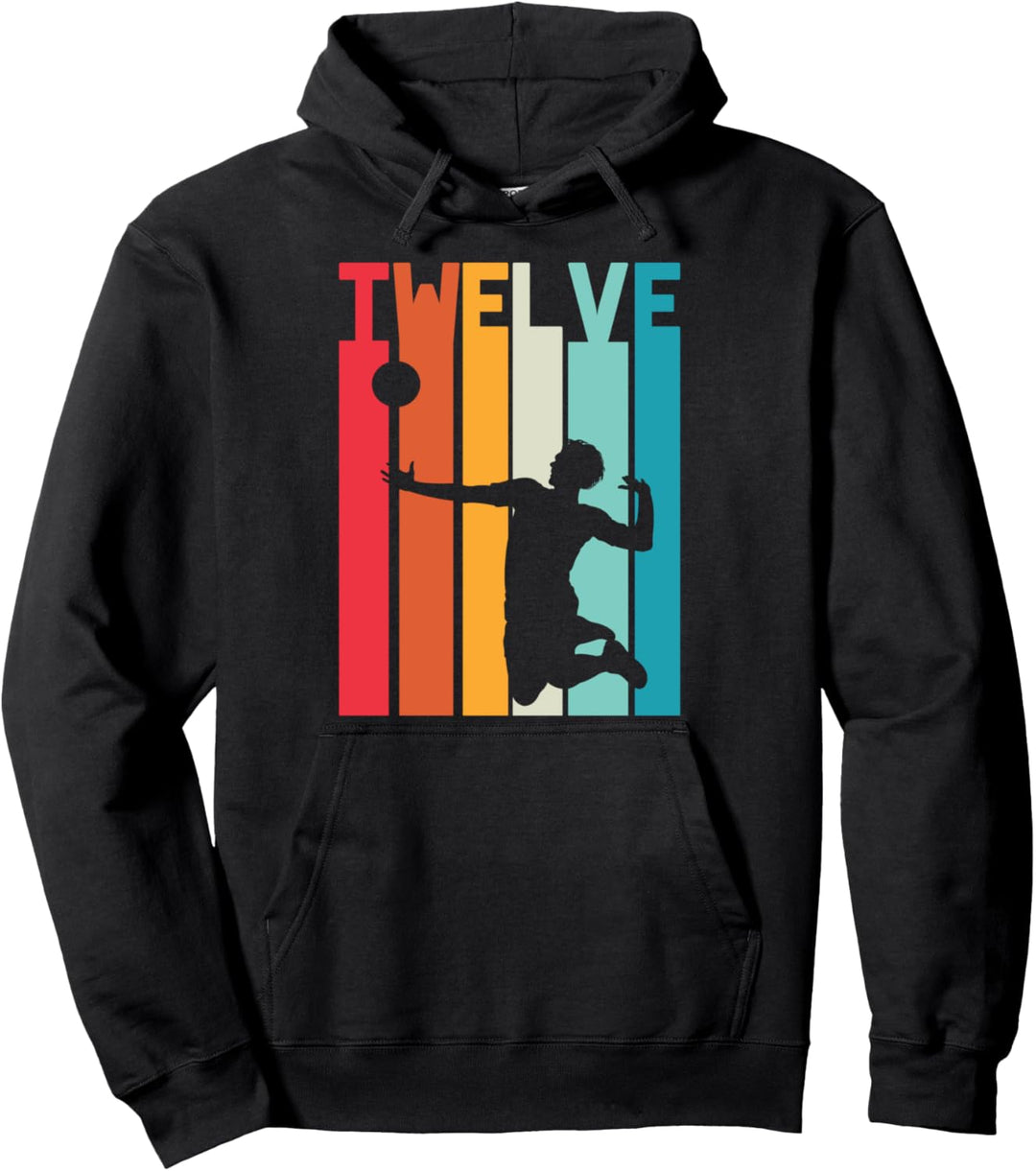 12. Geburtstag Geschenk Volleyball Sport Volleyballspieler Pullover Hoodie