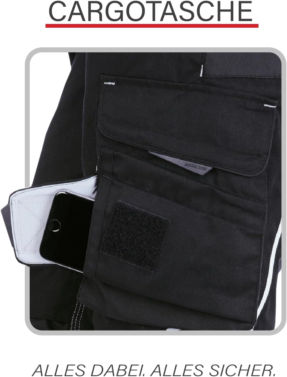 engelbert strauss 65561 Bundhose e.s.Motion 2020 schwarz/Platin Grösse 48, 48