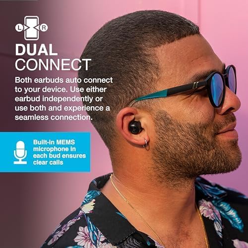 JLab Go Air Pop+ In Ear Kopfhörer kabellos Bluetooth, True Wireless Kopfhörer, 35+ Std Headphones, k