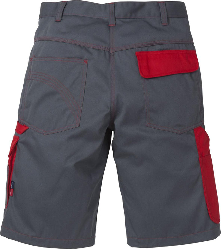 Kansas Icon Arbeitshosen kurze Hosen Shorts 2-875, Farbe:grau/rot;Grösse:44