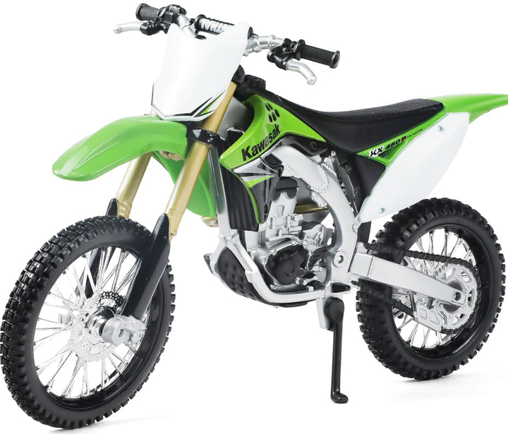 Motocross Spielzeug 1:12 Skala Dirtbike kompatibel für Kawasaki KX450F Motorradmodell Mini Supercros