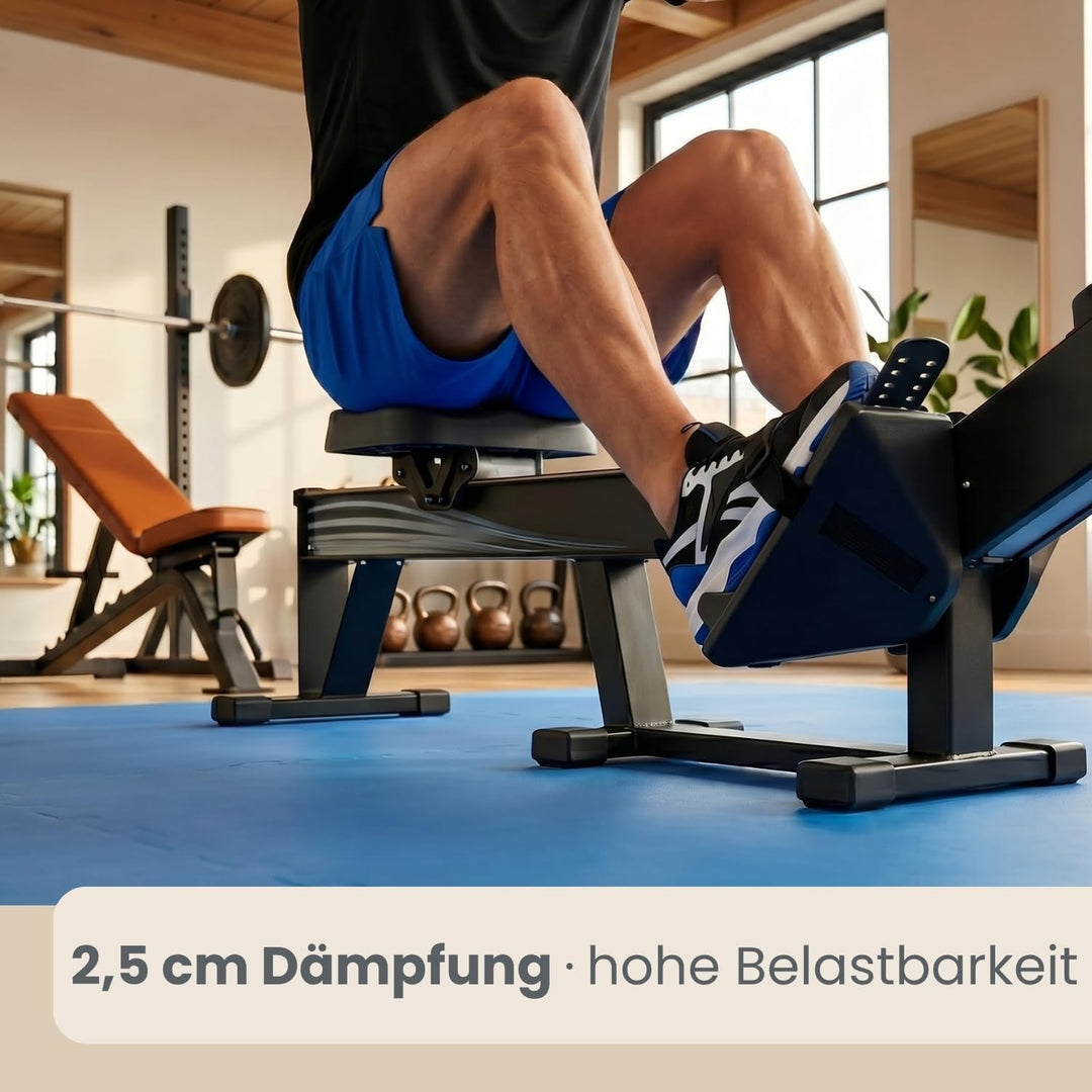 EYEPOWER 25mm Dicke Bodenschutz-Matte 90x90cm Trainingsmatte Puzzlematte erweiterbare Fitnessmatte i