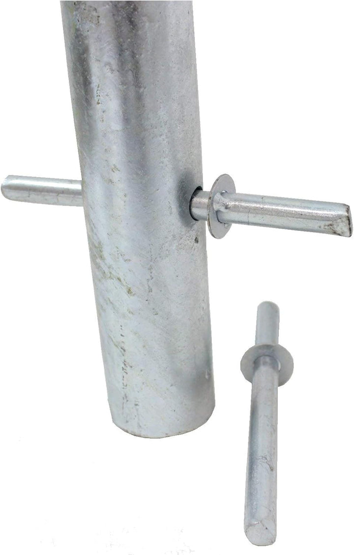 TRUTZHOLM Fahrradanlehnbügel Fahrradständer 115x99cm zum Einbetonieren Stahlrohr Ø 49mm feuerverzink