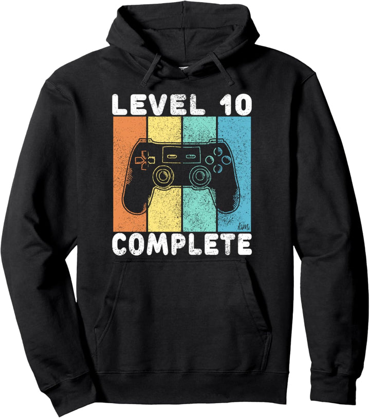 10. Geburtstag Jungen Gamer Level 10 Complete 10 Jahre Pullover Hoodie