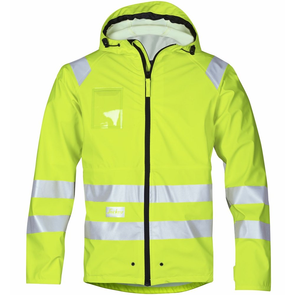Snickers HV Regenjacke, PU Grösse: S 4 Hv Gelb, 4 Hv Gelb